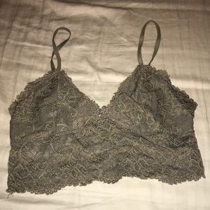 LA HEARTS olive green lace bralette